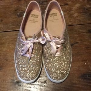 Kate Spade Keds.  Size 9. Rose gold